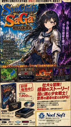 复古 JRPG 杂志广告
