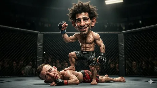 3D 漫画风 MMA 胜利时刻