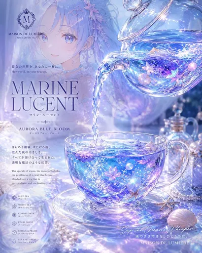 Marine Lucent 奇幻茶饮海报