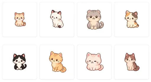 可爱猫咪角色设计概念