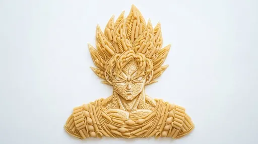 意面艺术半身像