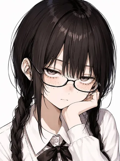 动漫女学生肖像（已打码）