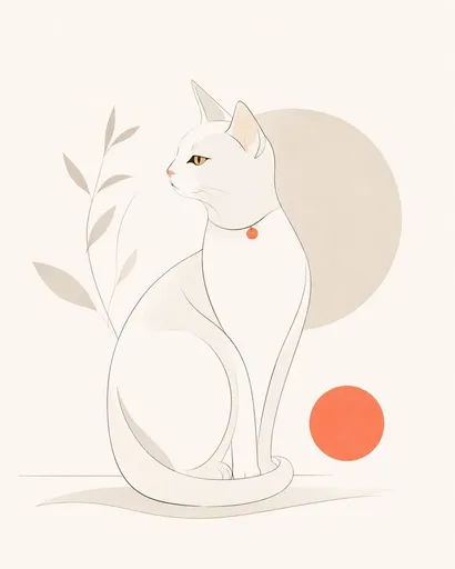 极简现代杂志插画风格