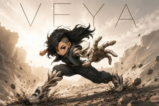VEYA 动漫峡谷动作海报