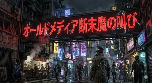 赛博朋克风格下的旧媒体哀歌