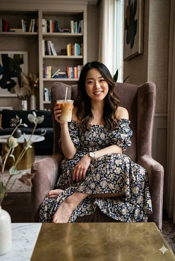 舒适冰拿铁人像