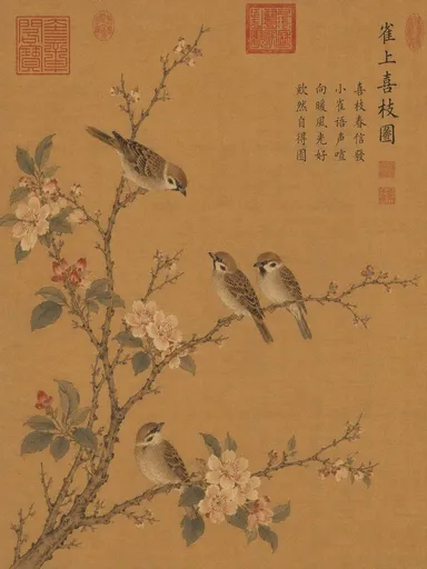 宋代风格花鸟画