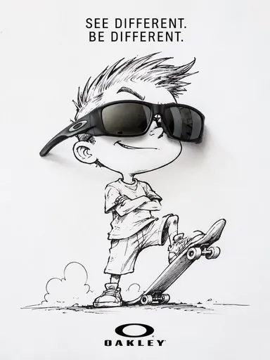 Oakley 滑板风格太阳镜广告