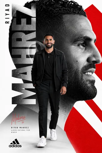Riyad Mahrez 体育海报编辑设计