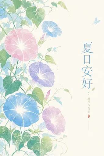 夏日牵牛花海报