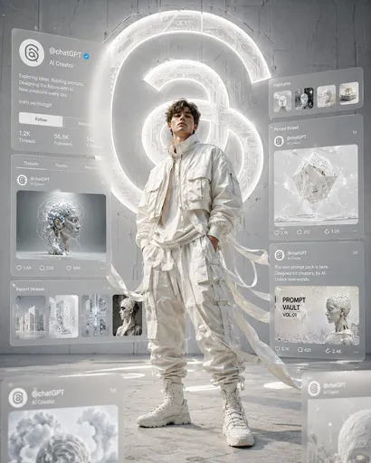 受 Threads 启发的电影感时尚人像