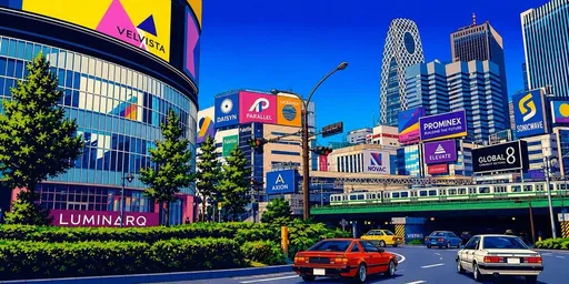 20 世纪 80 年代新宿复古城市景观