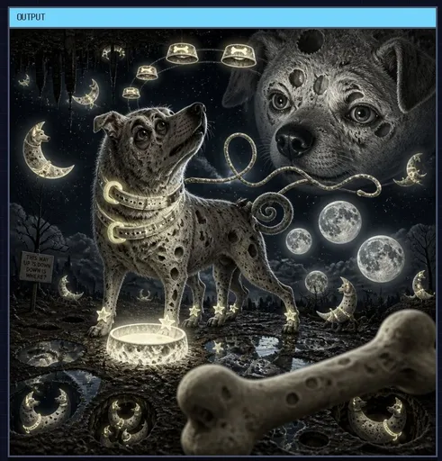 超现实月光犬输出窗口