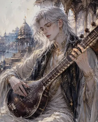 空灵的中性风音乐家肖像
