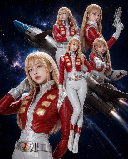 Alfin 太空动漫 Cosplay 合成海报