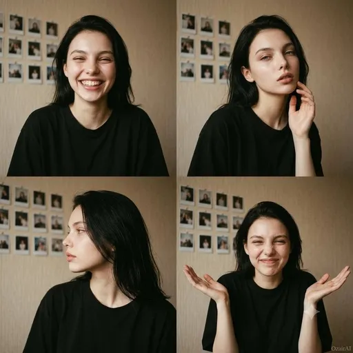 胶片颗粒感抓拍人像拼图