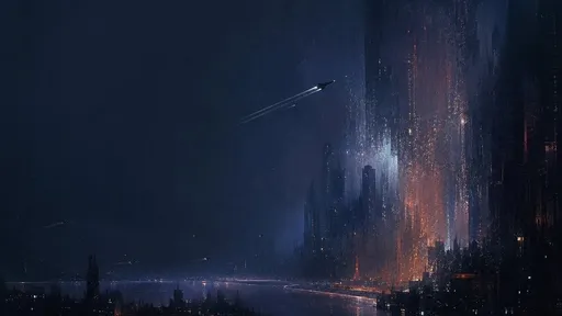 深蓝色科幻超级城市壁纸