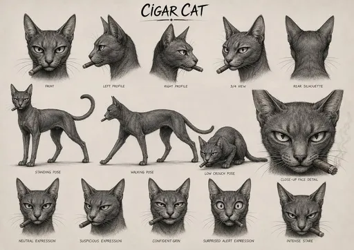 Cigar Cat 角色设定表
