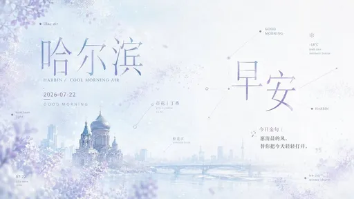 丁香哈尔滨早安海报