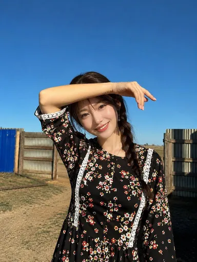 黄金时刻随拍编发人像