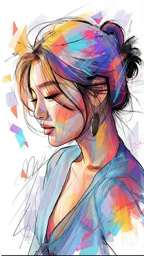 当代混合媒介肖像艺术