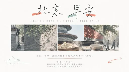 城市美学早安海报拼贴