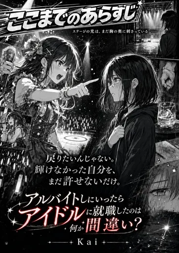 黑白偶像漫画预告海报