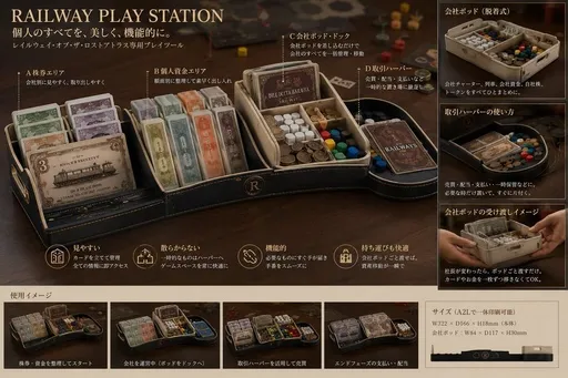 豪华铁路项目收纳展示海报
