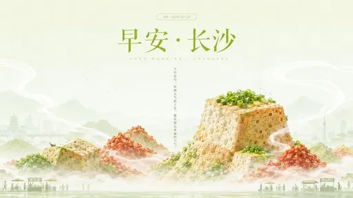 早安长沙美食景观