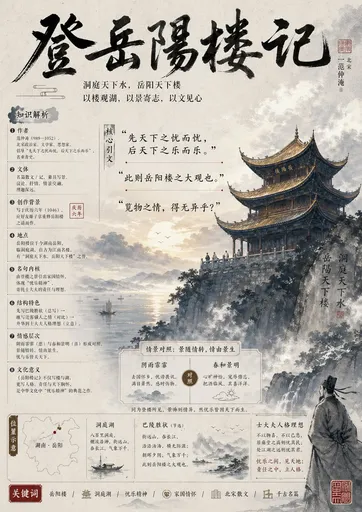 中国古代文学 PPT 海报