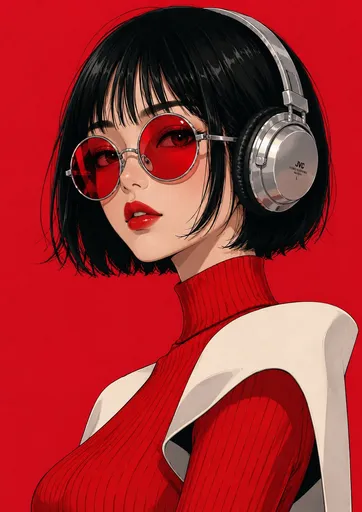复古波普艺术动漫插画