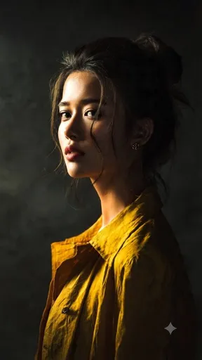 情绪化油画质感肖像