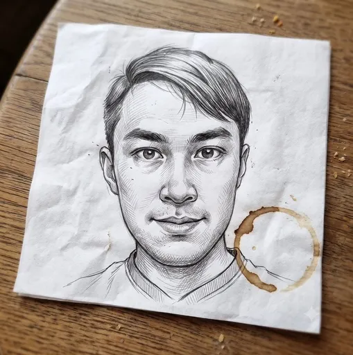 超写实素描叠加