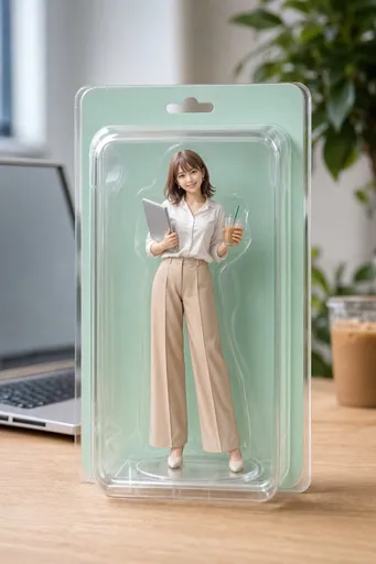 办公室职员吸塑包装手办