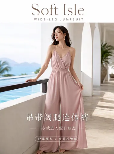 高端夏季时尚海报提示词