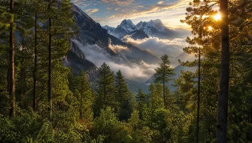 喜马拉雅日出山峰壁纸