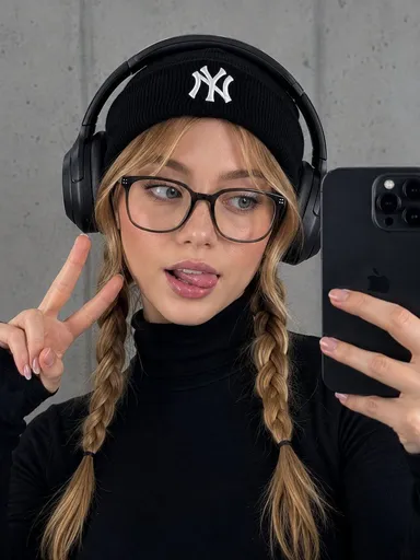 Sydney Sweeney 风格镜面自拍
