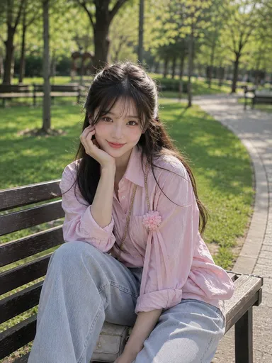 春日公园生活方式摄影