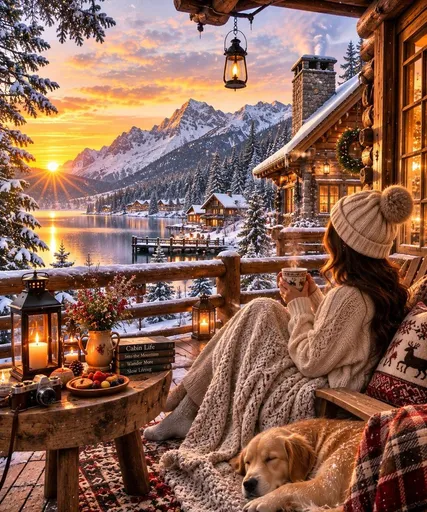 Hygge 冬日木屋清晨