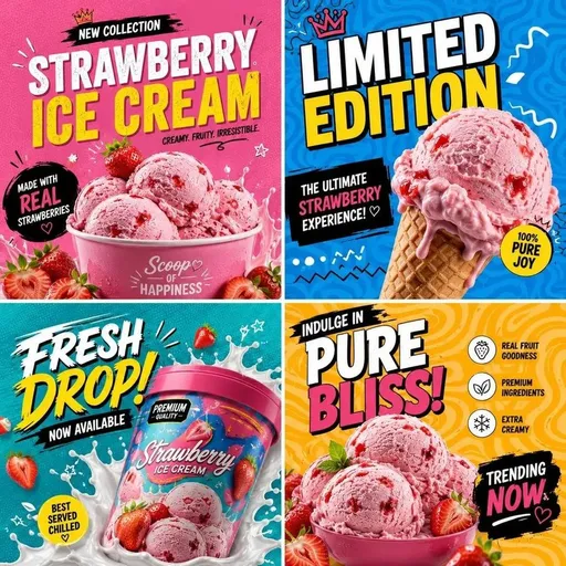 波普艺术风格产品品牌网格