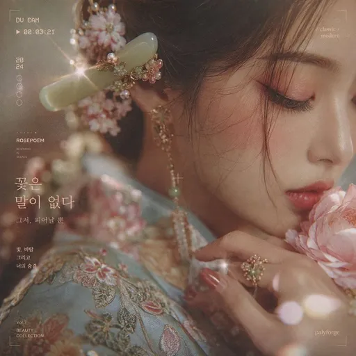 韩式花卉时尚人像