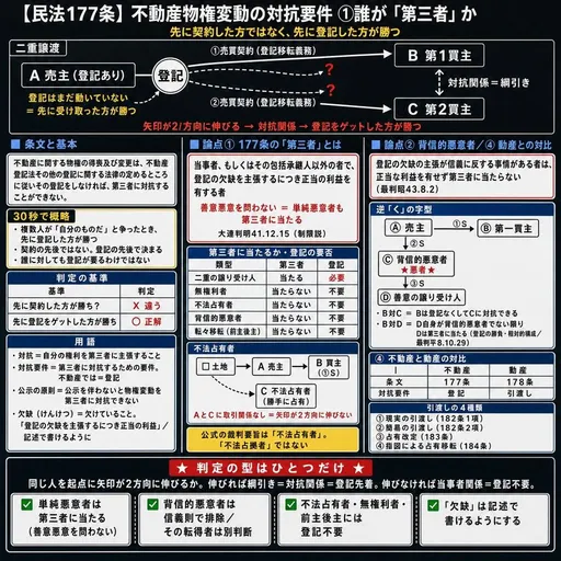日本民法第 177 条信息图