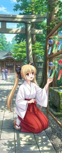 夏季巫女肖像