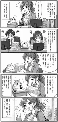 办公室仓鼠漫画日记