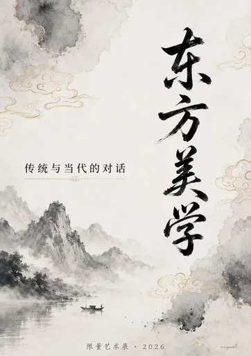 优雅水墨风海报