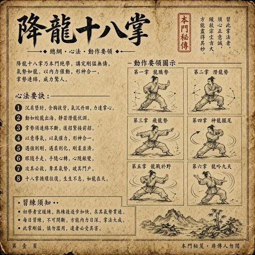 古龙掌法武功秘籍