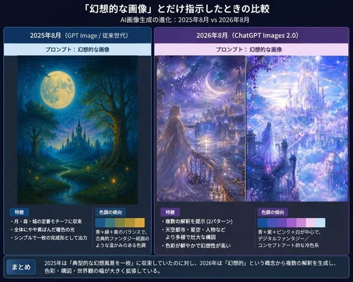 日文 AI 幻想图像对比 Slides