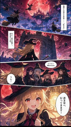 Crimson Moon Witch 漫画页面