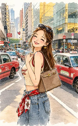 极简街头涂鸦插画