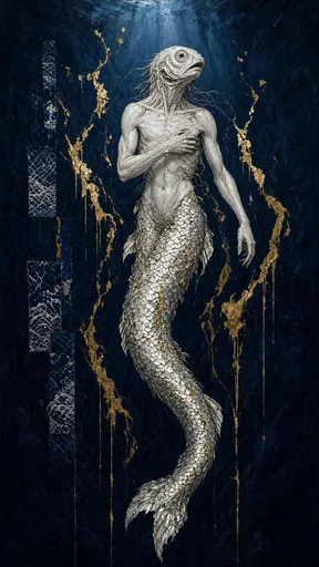 暗黑奇幻鱼头美人鱼